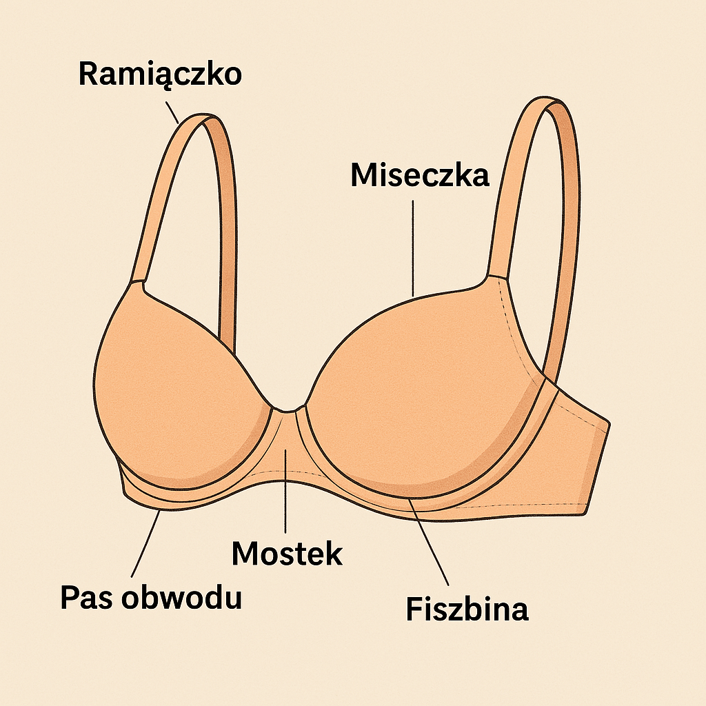 jaki rozmiar biustonosza wybrać? poznaj elementy biustonosza